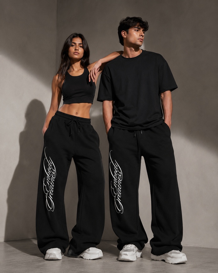 BLANKS UNISEX JOGGERS BLACK